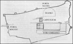 Terracina: cittˆ murata, forum, capitolium
