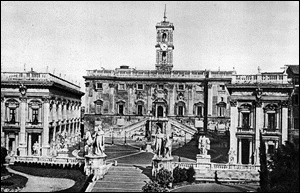 Una veduta della Piazza del Campidoglio